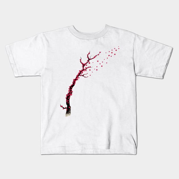 SAKURA Kids T-Shirt by AnishaCreations